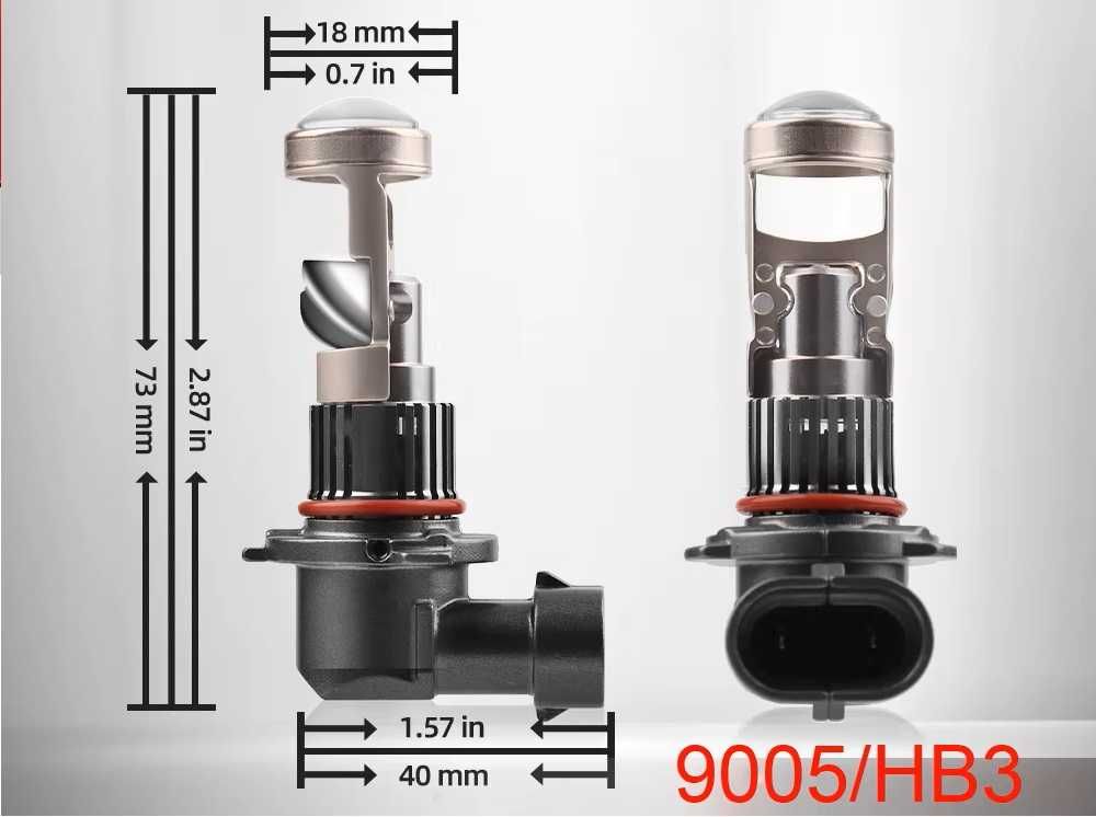 Лед Крушки с Лупи Н7,HB3,HB4,H11, H4 -За Рефлекторен Фар