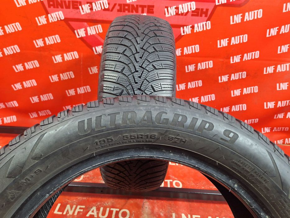 Anvelope de IARNA - 195/55/16 - GoodYear - 5.8 MM - DOT 2015 !
