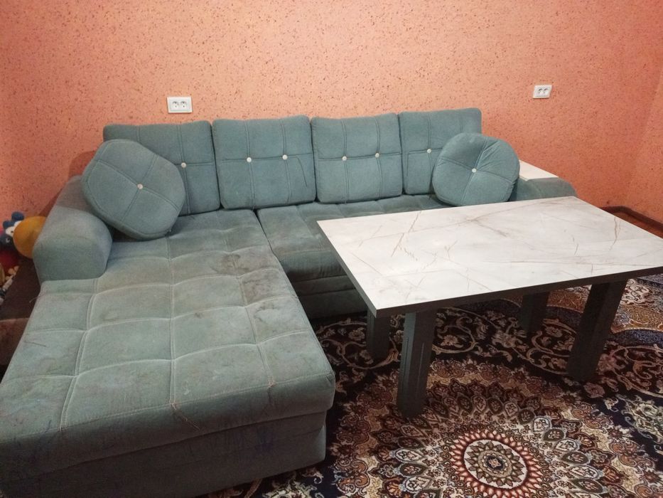 Комплект Диван без раскладной с столом
