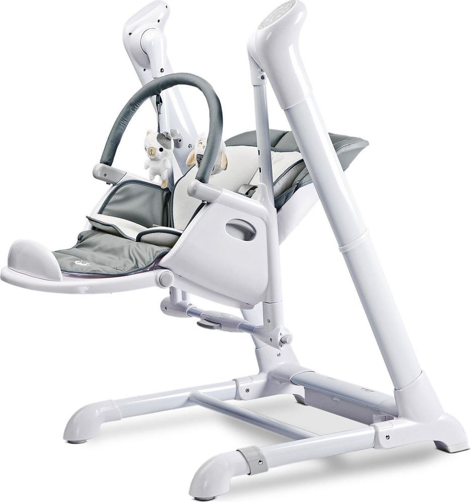 Vand Scaun de masa Caretero, PVC, 6 luni+, 15 kg, Alb/Gri