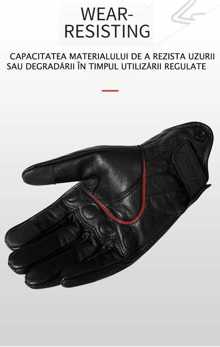 Manusi moto/atv/bicicleta piele  protectie carbon touchscreen