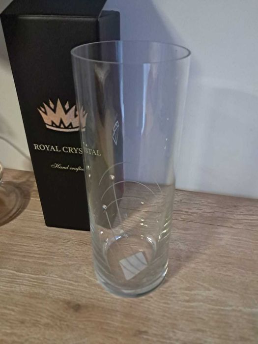 Vaza cristal  fabricata manual