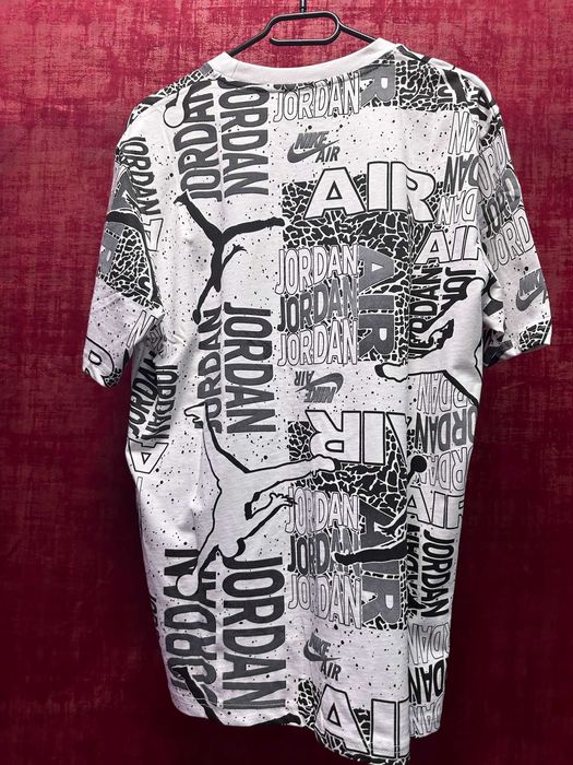 Tricou Jordan Air | Alb | Negru | Nike | NOU | Premium |