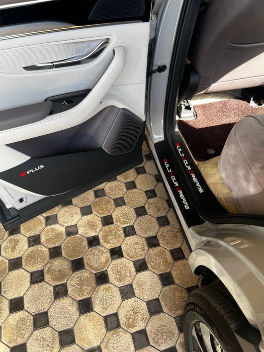 Накладки на пороги из искусственной кожи  BYD Song Plus/Champion