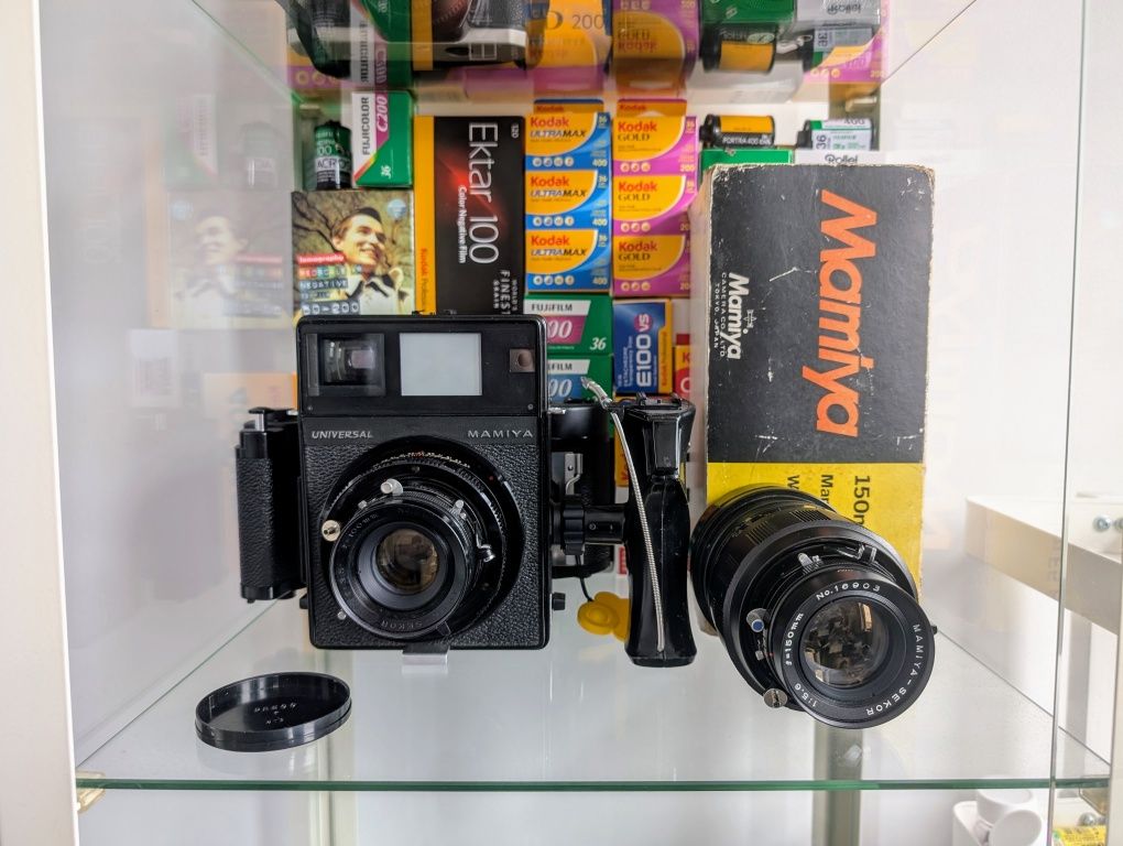 Aparat Format Mediu 120 Mamiya Press Universal Sekor cu 2 obiective