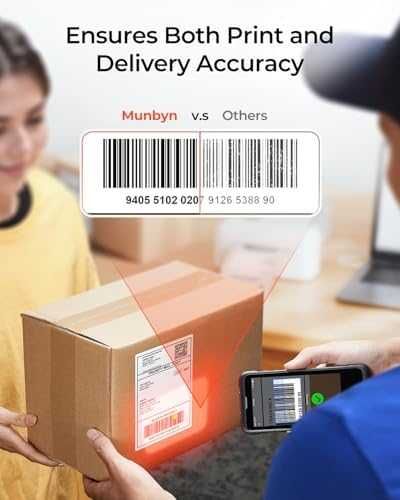 Bluetooth термален принтер за етикети 4x6 за бизнес печат без мастило