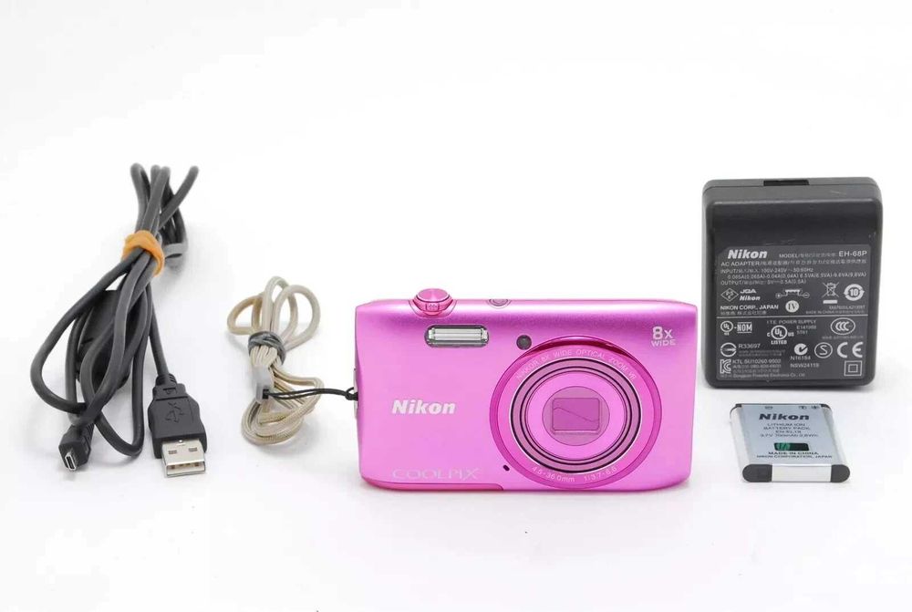 Nikon COOLPIX S3700, 20.1 MP Wi-Fi aparat foto  digital roz violet