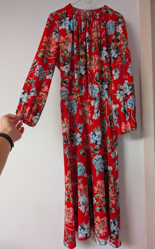 Rochie midi XS model floral, H&M