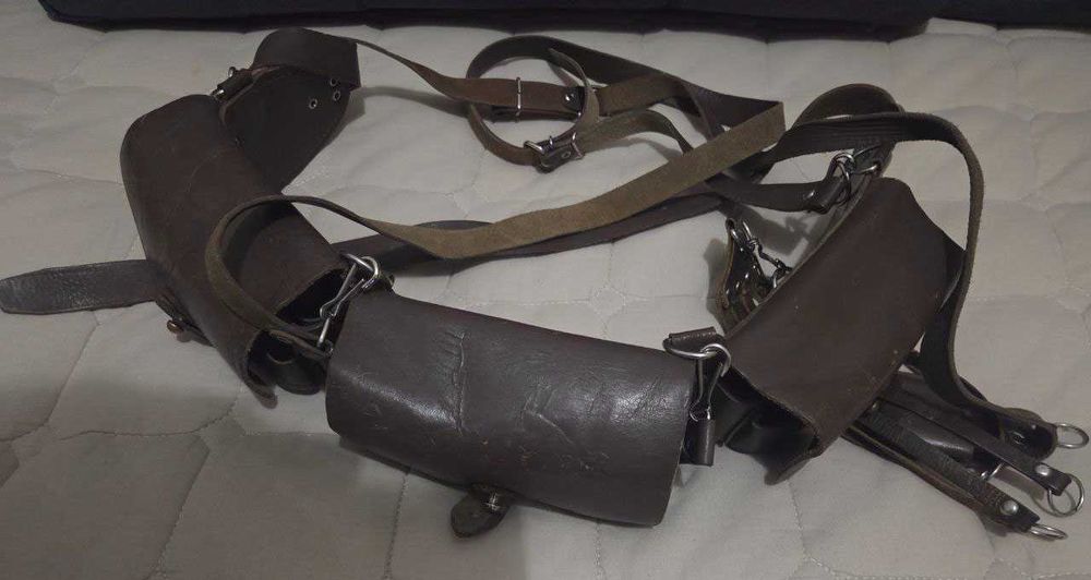 Патронташ охотничий кожаный 12 кал. на 38 патронов