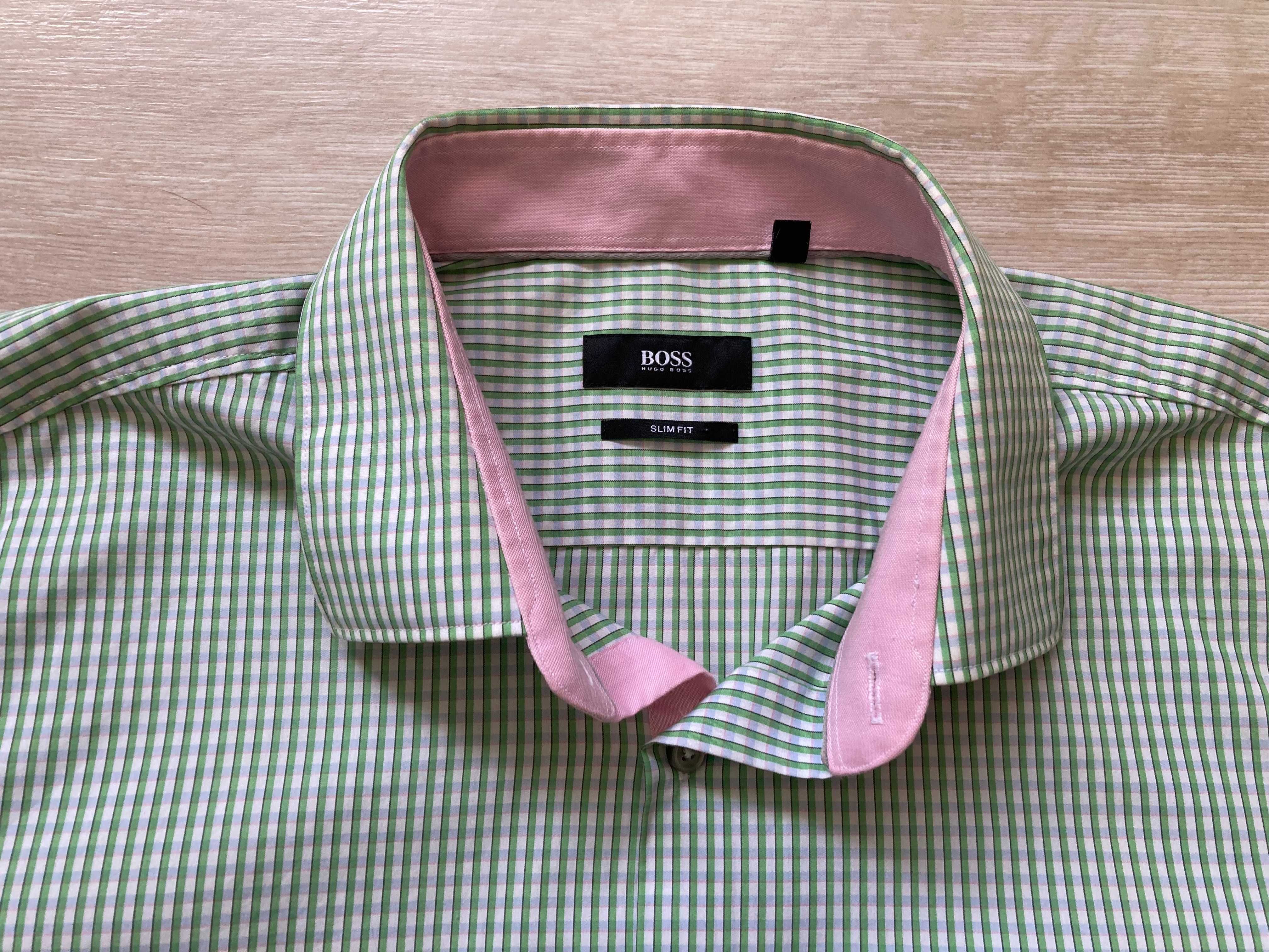 Hugo Boss Slim Fit страхотна мъжка елегантна риза размер 42