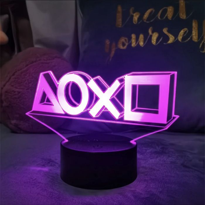 Акриловая лампа значки PlayStation
