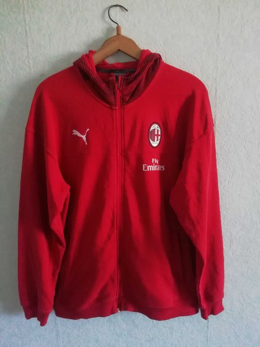 AC Milan Puma оригинално мъжко горнище с качулка суичър Милан XL/2XL