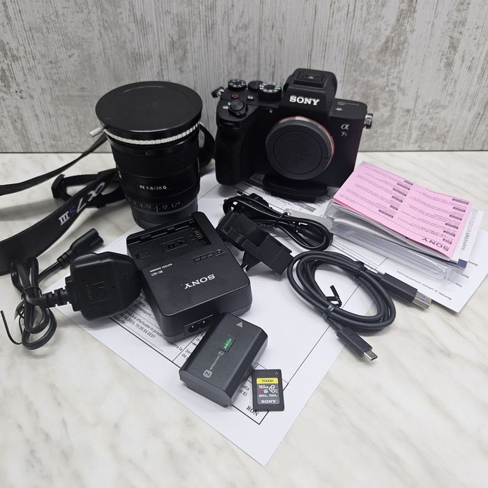 KIT Sony A7S III (1887cadre)+FE 1.8/20G+Filtru+160GB TOUGH Zeus Vitan