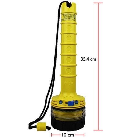 Lanterna Toshiba K-138 Profesională subacvatica 50 m,halogen-Vânătoare