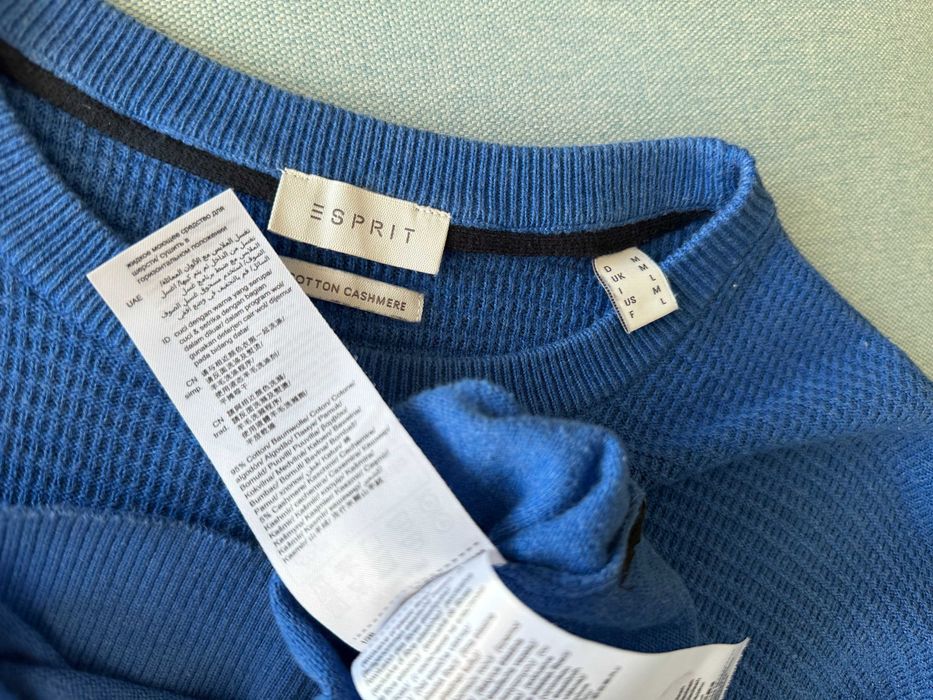 bluza Esprit bumbac si cashmere, marime M-L (vezi eticheta)