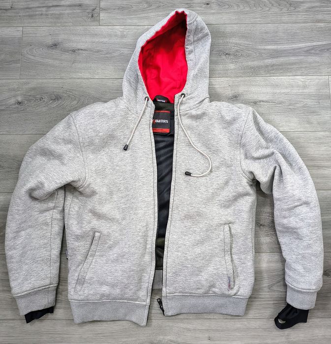 Hanorac moto cu Kevlar și protecții, 4Bikers, M