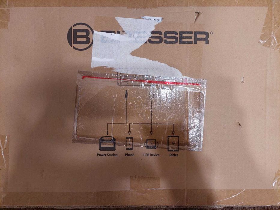 Ново мобилно соларно зарядно устройство Bresser 120W 3xUSB и DC изход