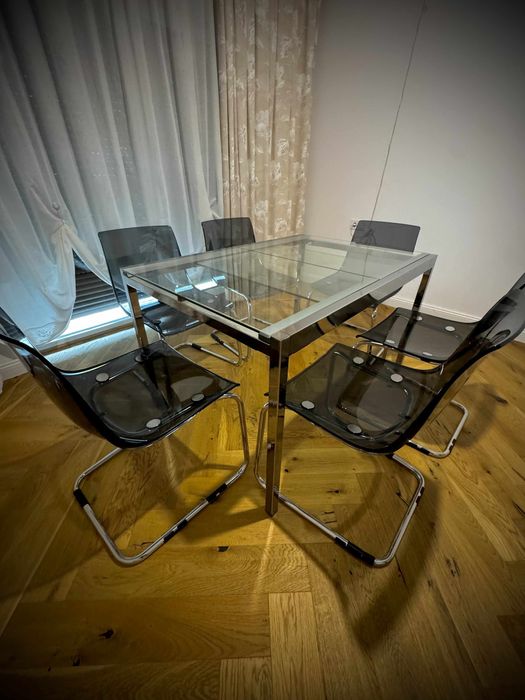 Masa Glivarp si 6 scaune Tobias, Ikea