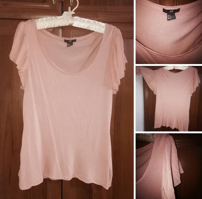 Bluza superba roz prafuit trandafiriu