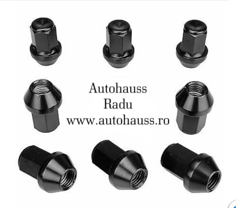 Piulițe Negre M12 x 1,5 Ford Focus 
Ford Kuga
Ford Fiesta 
Ford Mondeo