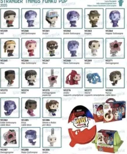 продаю всю колекцию из киндеры «Очень странные дела»