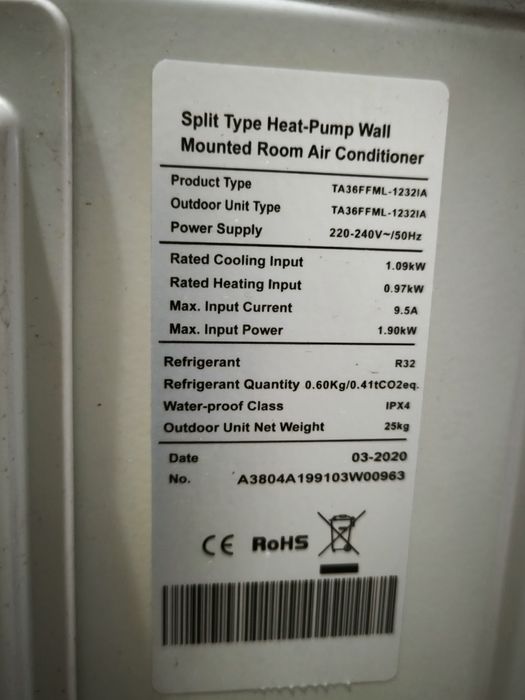 Aparat aer conditionat TESLA- eroare P3