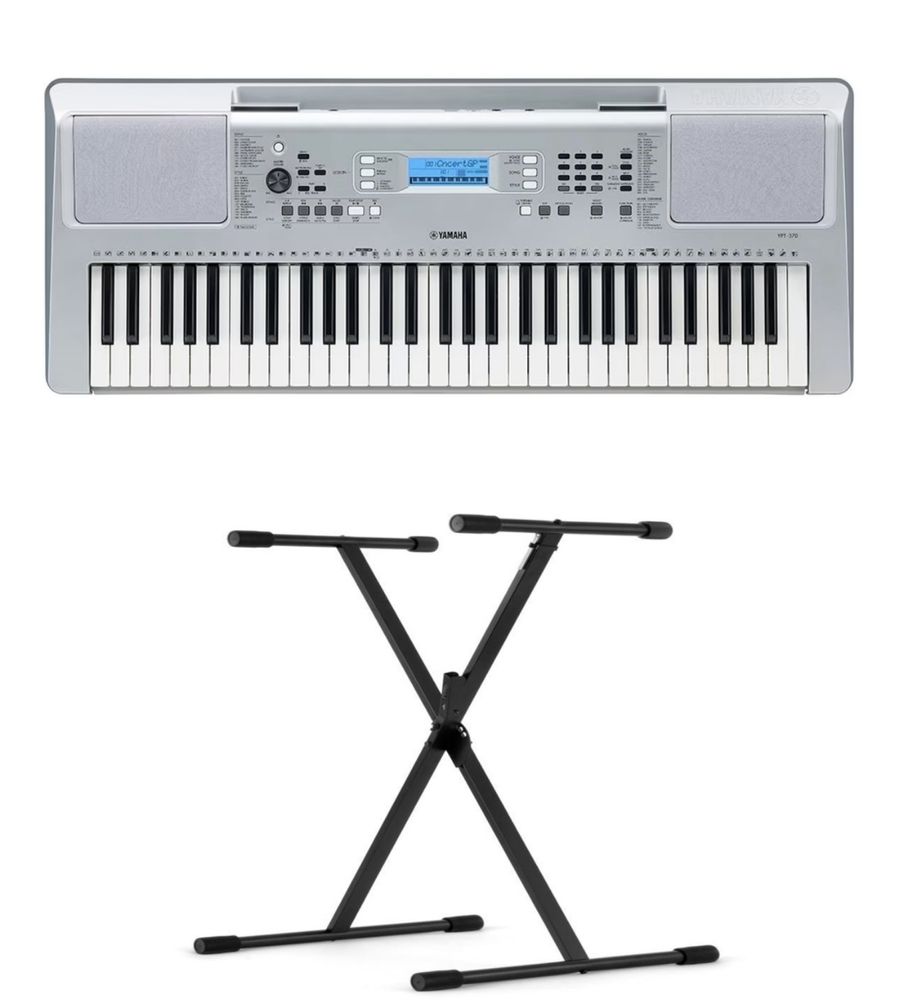 Синтезатор Yamaha YPT-370 NKS-K119 серый