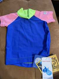 плувна тениска, за бебе, 6-12м, UV защита, нова, бански, море