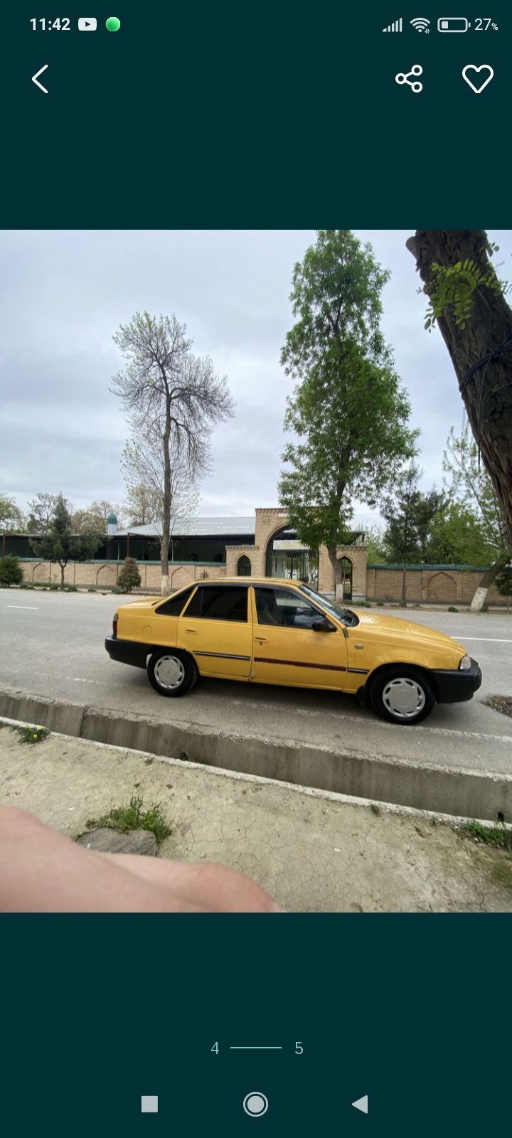 Srochna Nexia sons metan na xadu taksaparkda emas