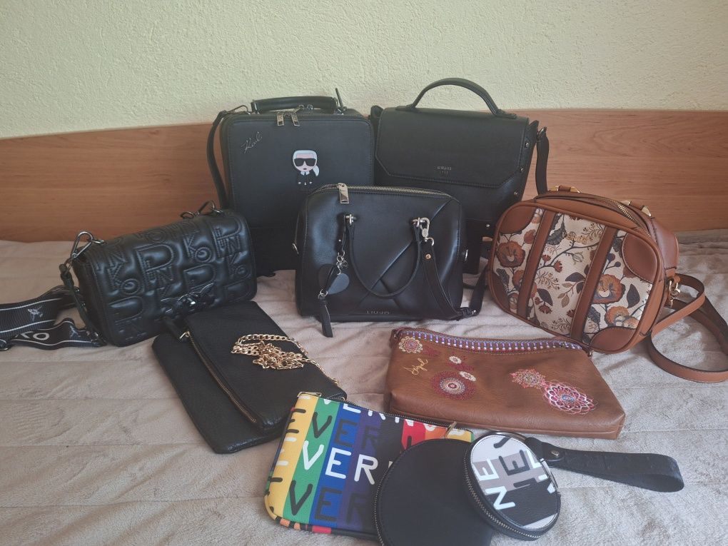 Дамски чанти Liu Jo, Guess, Karl, Pinko, Verde, Zara  и  други.