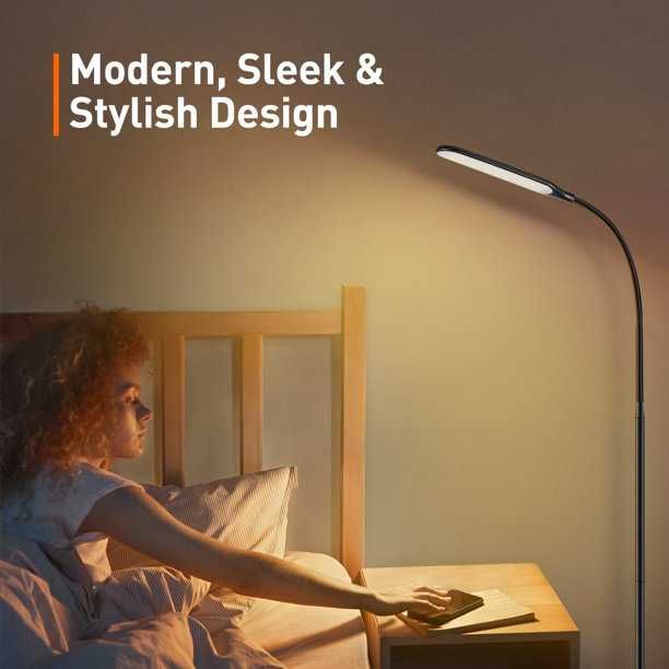 Подова лампа Sympa LED димируема с 4 нива/ бяло и защита на очите