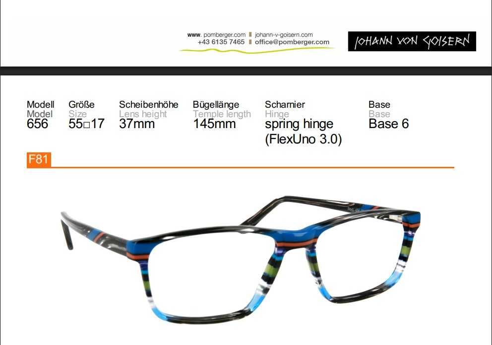 Rama ochelari Johann von Goisern