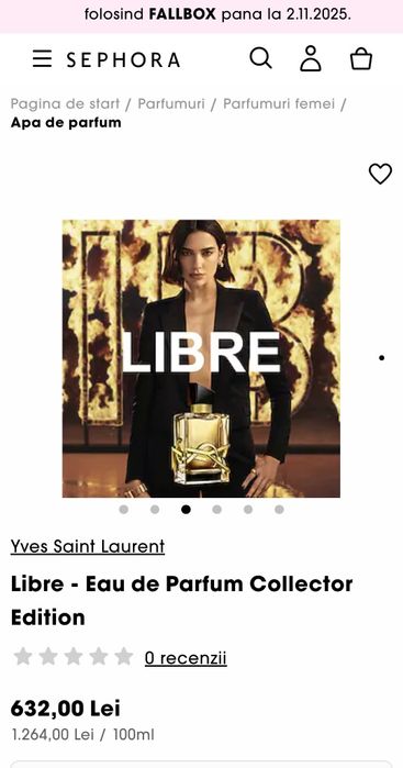 Yves Saint Laurent - Libre 90 ml, Eau de Parfum Collector Edition
Orec