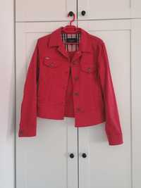 Jachetă roșie denim