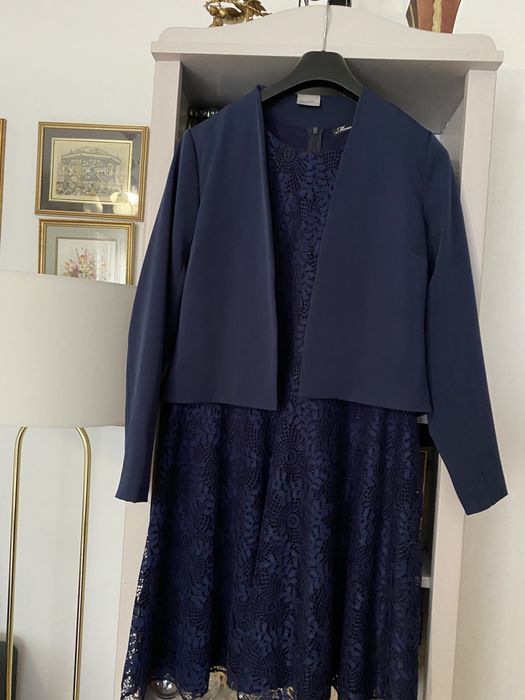 Rochie noua, bleumarin din dantela