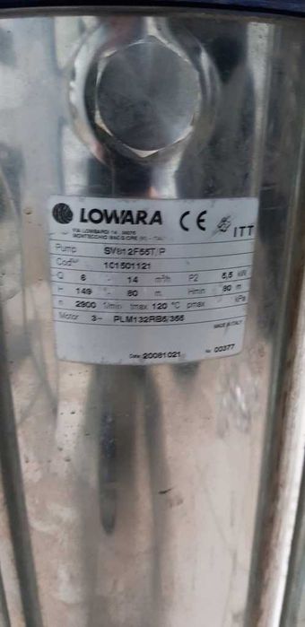 Pompa Lowara SV812F55T/P 5,5kW