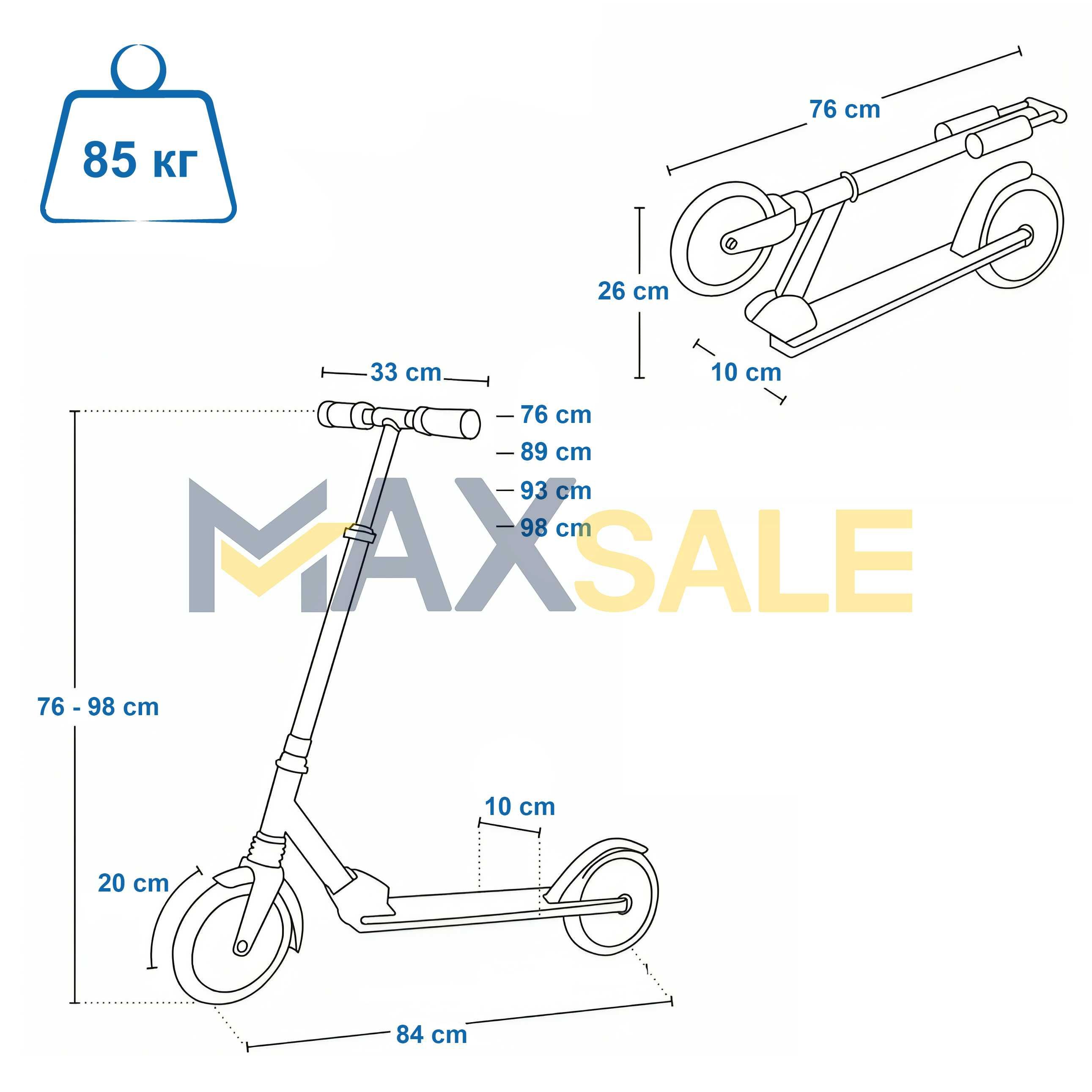 Тротинетка Детска скутер scooter сгъваема бяло и мента колело триколка