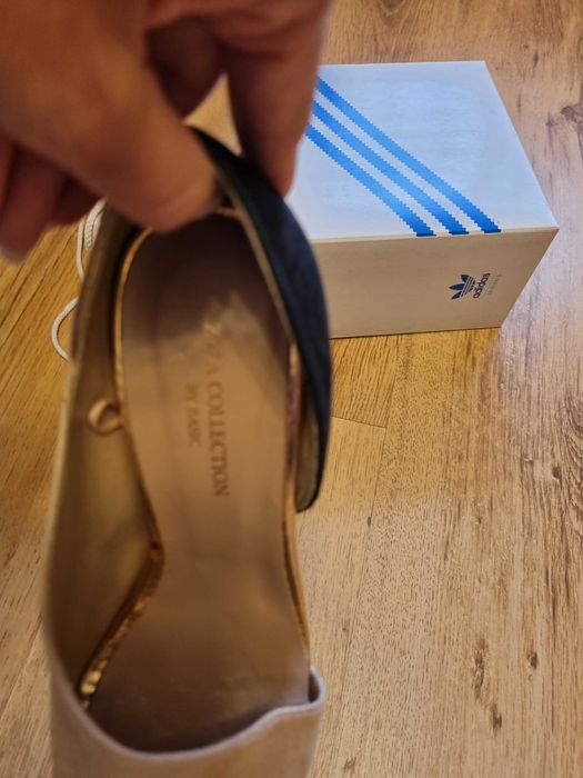 Pantofi Zara, 37 piele si piele intoarsa