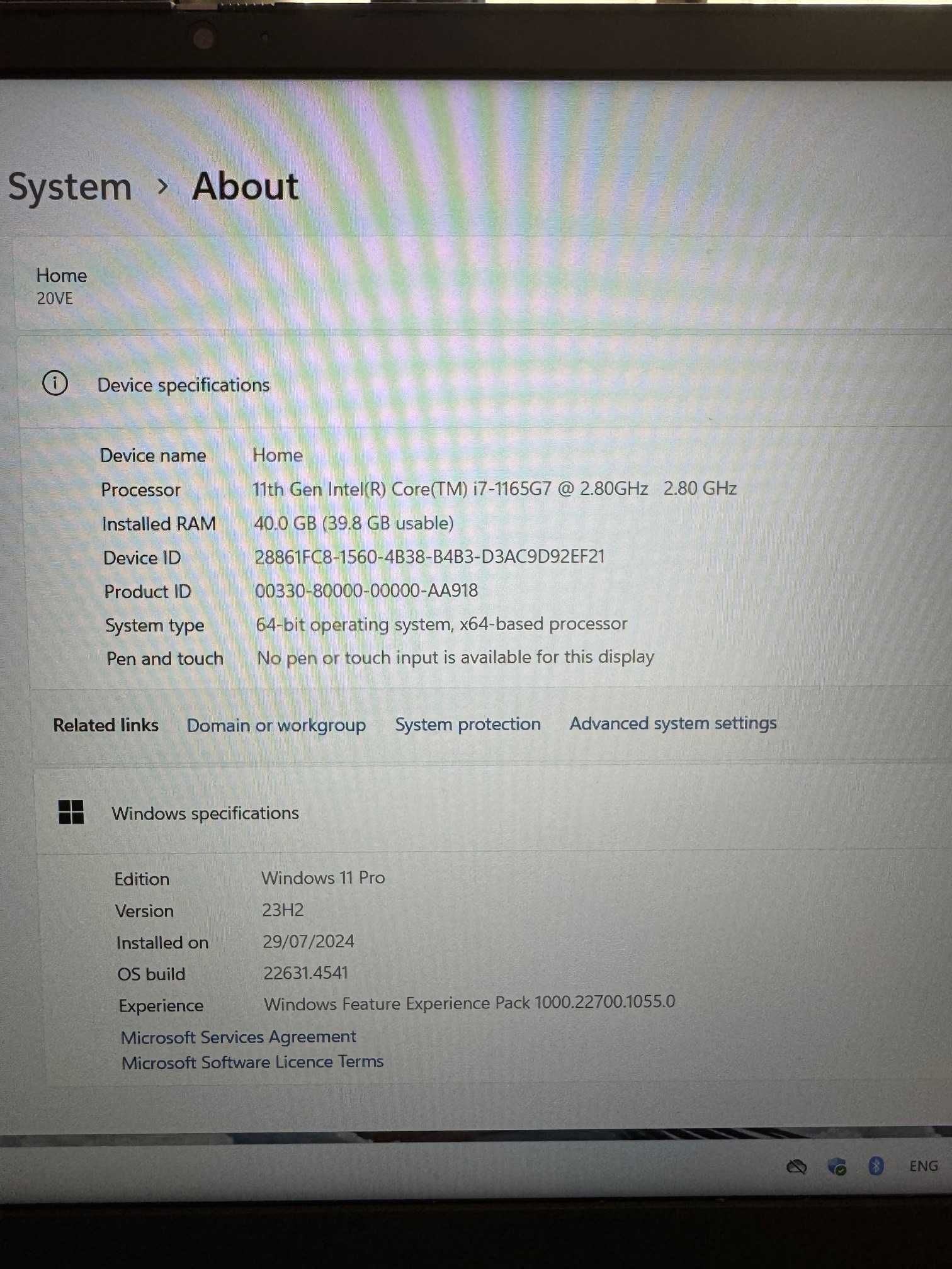Lenovo ThinkBook 15 G4 / i7 11th Gen / 40GB RAM / 1 TB SSD