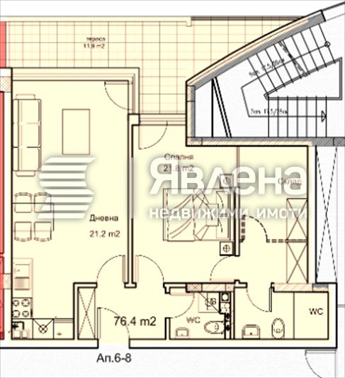 Продава се Двустаен апартамент в София, Манастирски ливади - 92 кв.м за 2316 €/кв.м - Снимка #4