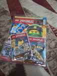 Lego ninjago.Doua reviste cu 2 polybaguri Jay și nya ediție limitata