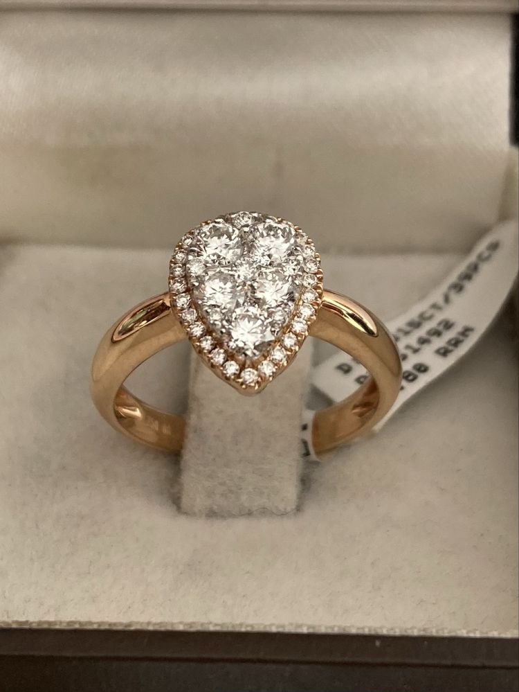 Set lux aur roz 18kt.cu diamante 3.23ct