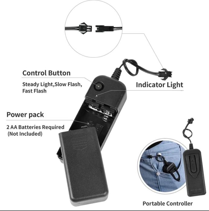 Маска с LED светлина в розов цвят. Ново.