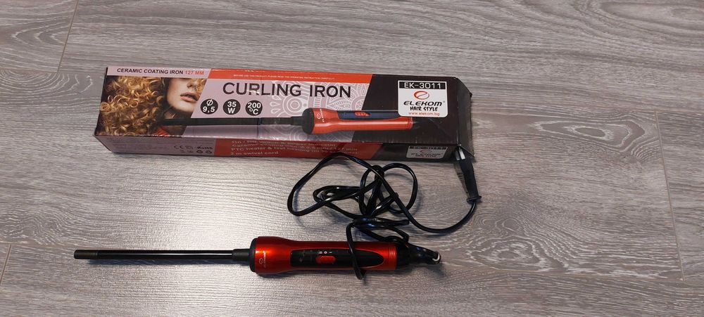 Ondulator Elekom ЕК-3011, 9.5 mm, Bucle Afro, 200 grade, ceramic, 35 W