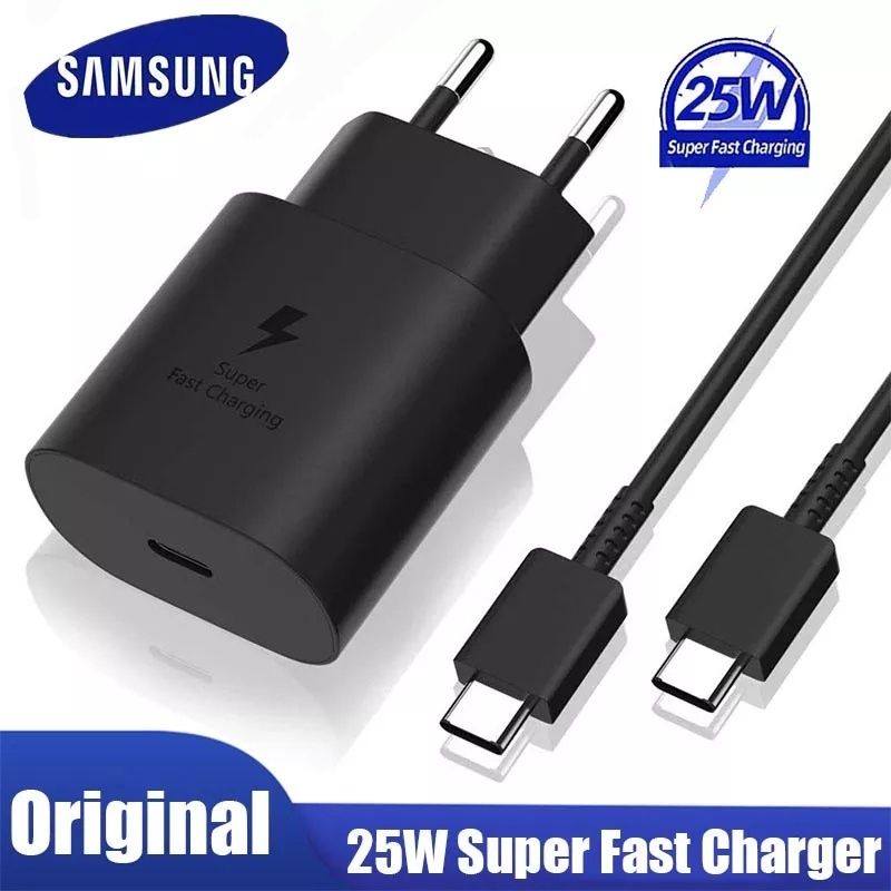 Оригинално зарядно за Samsung 25W - USB Type C + кабел.