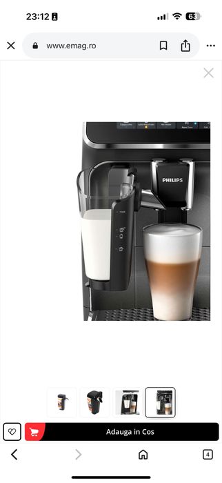 Vand Cana lapte espressor philips ep fara cioc cromat