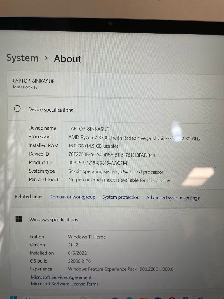 Laptop Huawei MateBook 13 Amanet BKG