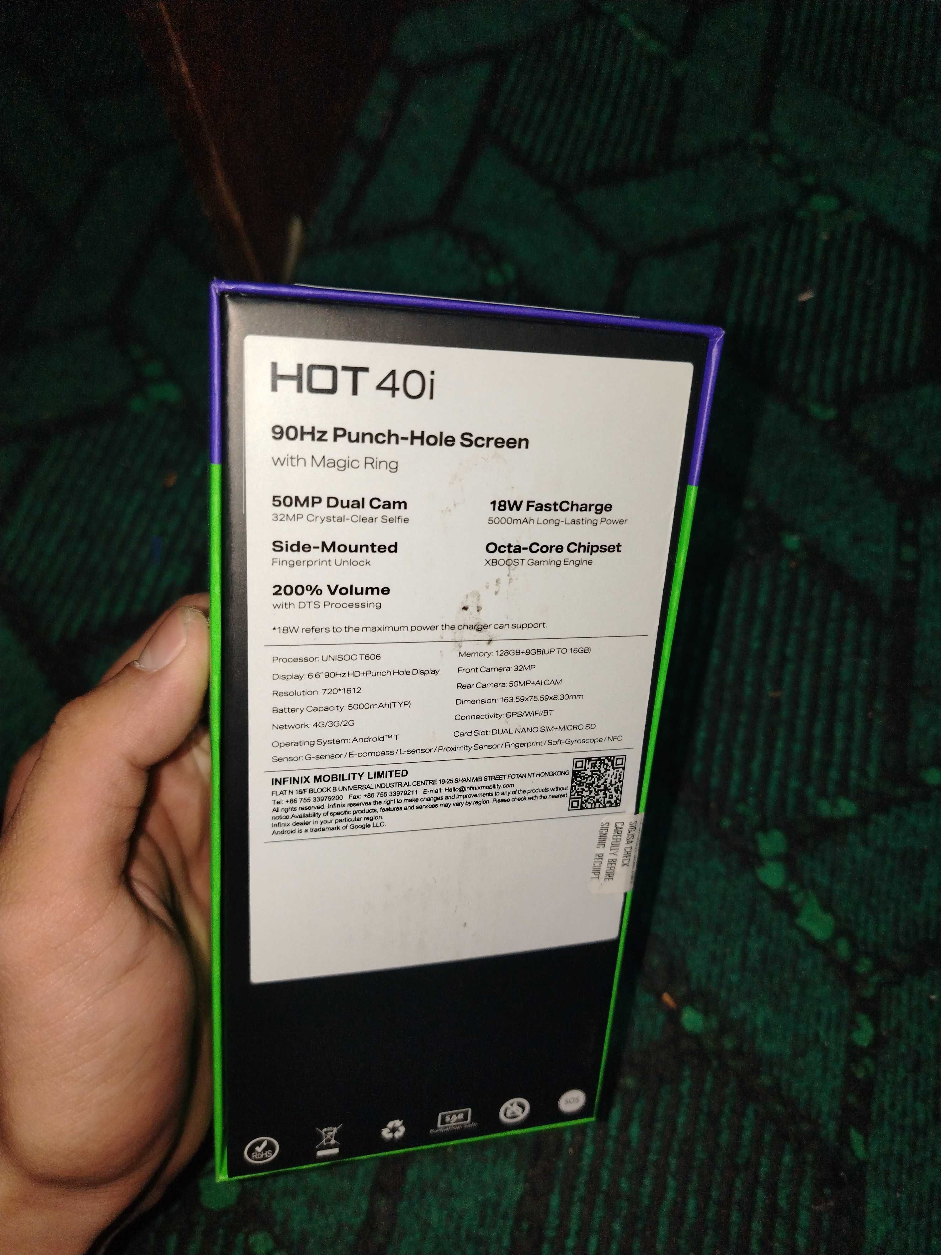 Infinix Hot40i, новый ещё не открытый, срочно нужны деньги
