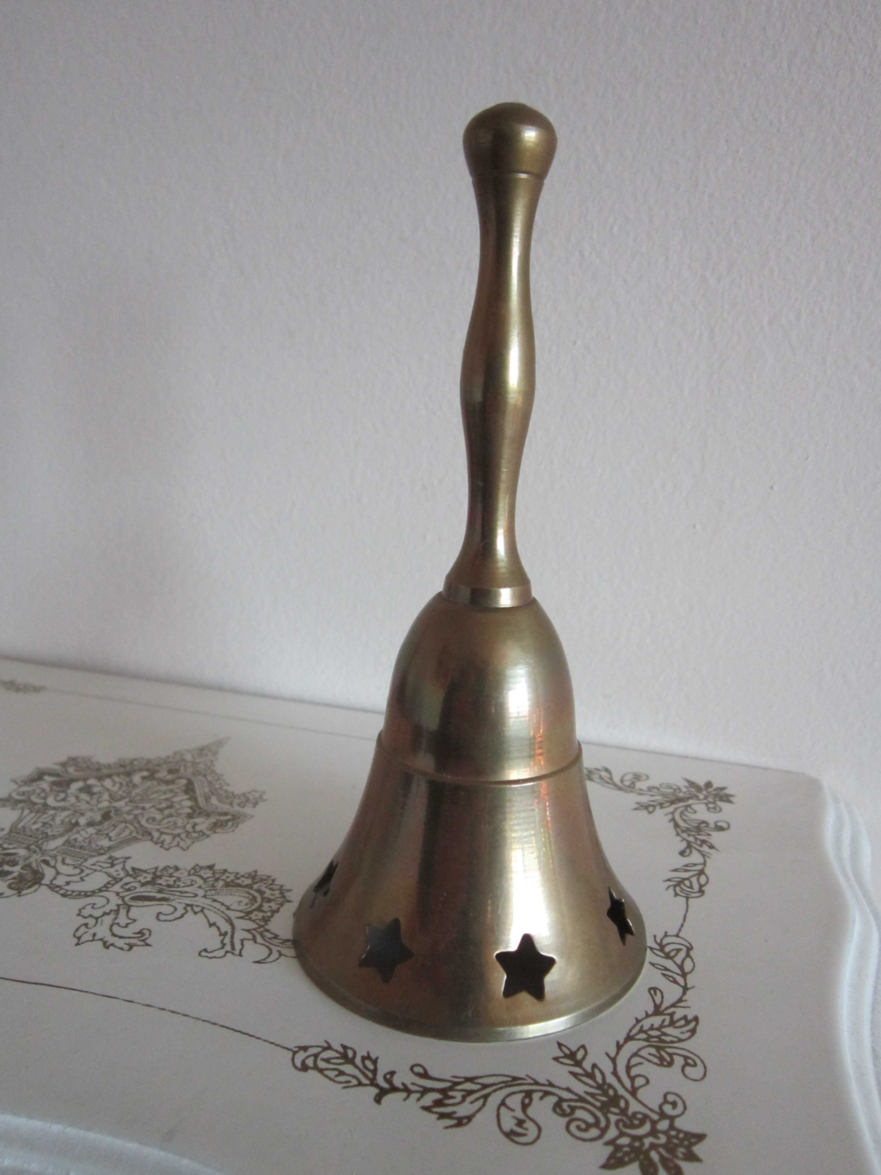 clopot bronz vintage design frumos cu decupaje Stele colectie India'80