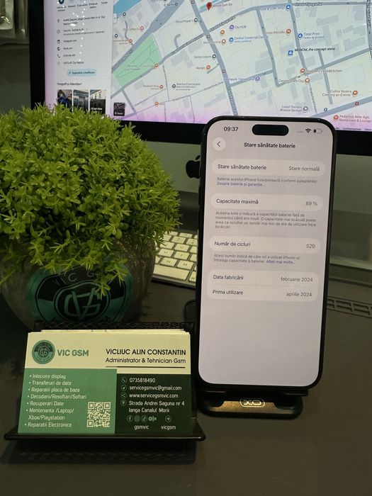 Magazin Vindem : Iphone 15 Pro Max 256 GB Baterie 89%